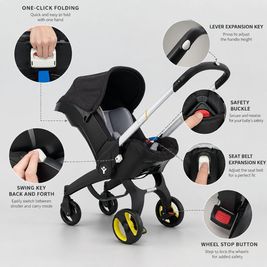Nuya All-in-1 Convertible Stroller
