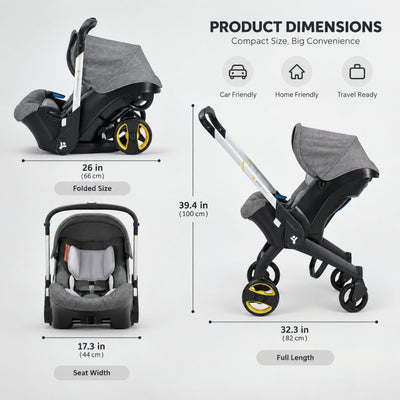 Nuya All-in-1 Convertible Stroller