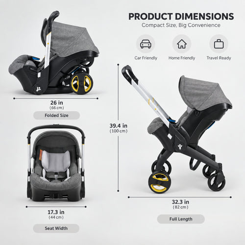 Nuya All-in-1 Convertible Stroller