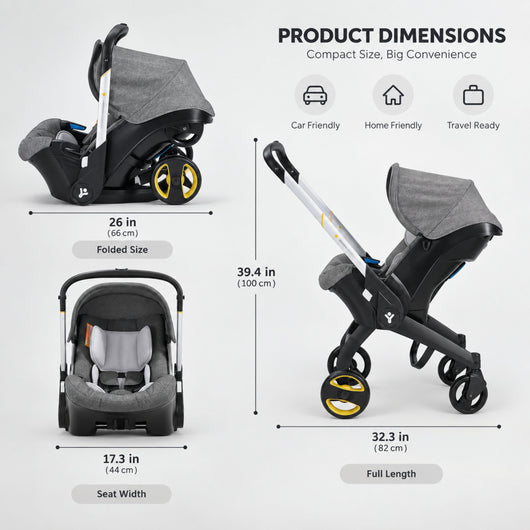 Nuya All-in-1 Convertible Stroller